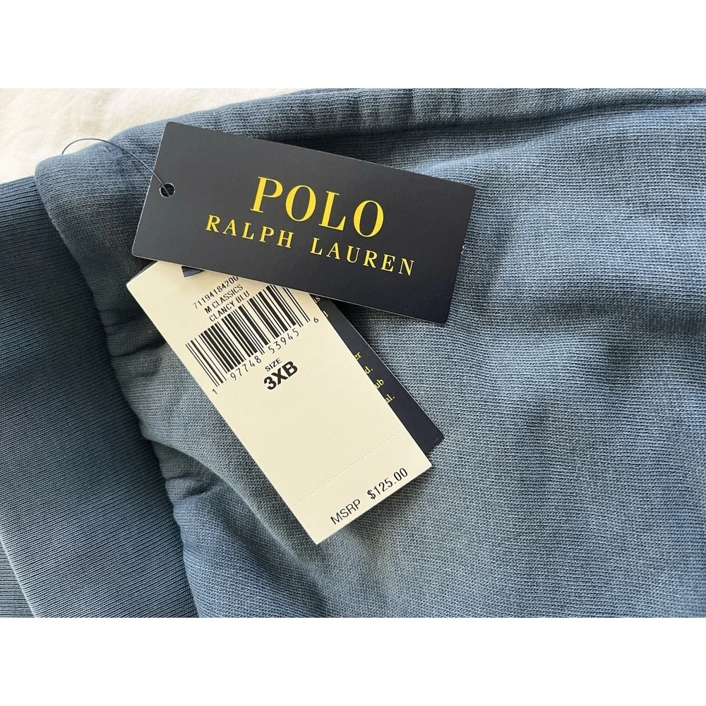 Polo Ralph Lauren Shorts Cotton Sweat Material Size 3XB Blue New with Tags Men